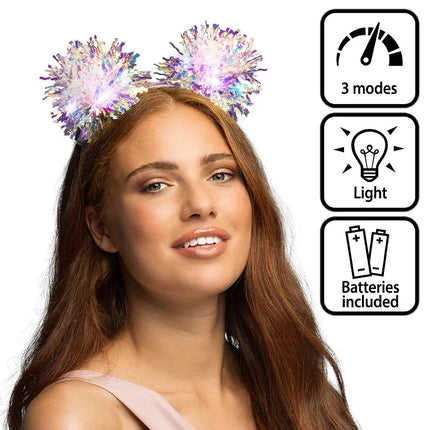Holografisch Haarband Led van Boland koop je bij Partywinkel