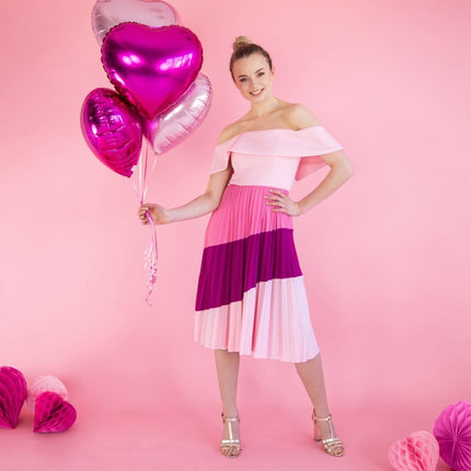 Honeycomb Bal Roze 40cm van Partydeco koop je bij Partywinkel