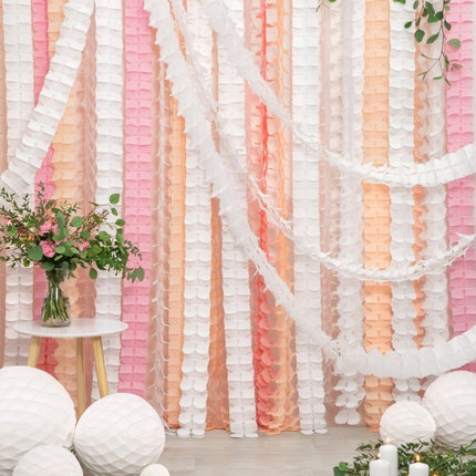 Honeycomb Bal Wit 30cm van Partydeco koop je bij Partywinkel