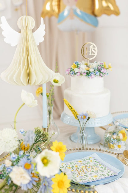 Honeycomb Engel 15cm van Partydeco koop je bij Partywinkel