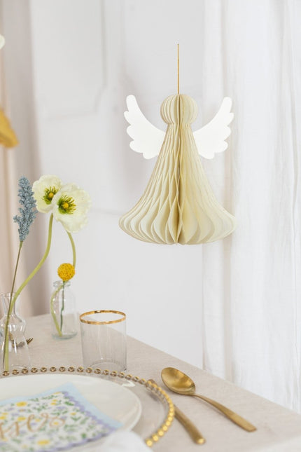 Honeycomb Engel 24cm van Partydeco koop je bij Partywinkel