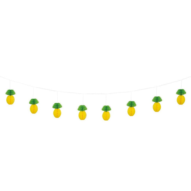 Honeycomb Slinger Ananas 2,1m van Unique koop je bij Partywinkel