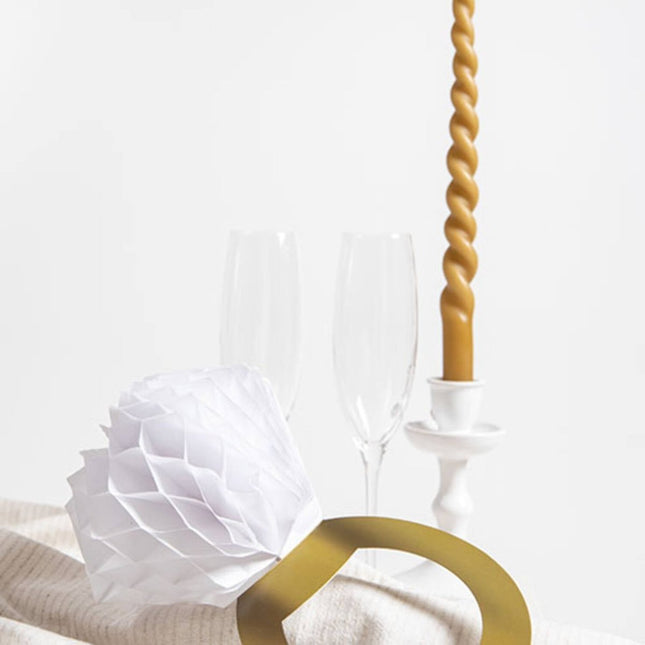 Honeycombs Ring 28cm - 3 stuks van Folat koop je bij Partywinkel