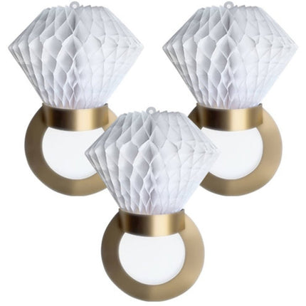 Honeycombs Ring 28cm - 3 stuks van Folat koop je bij Partywinkel