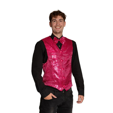 Cardigan + noeud rose