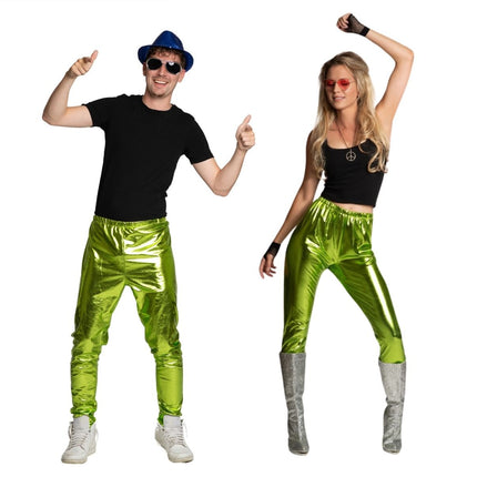 Pantalon Disco Vert Métallique