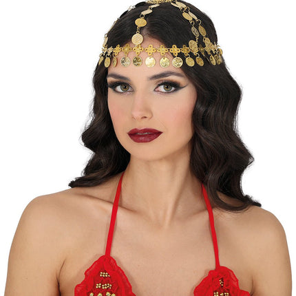 Hoofdband Munten Goud van Fiestas Guirca koop je bij Partywinkel