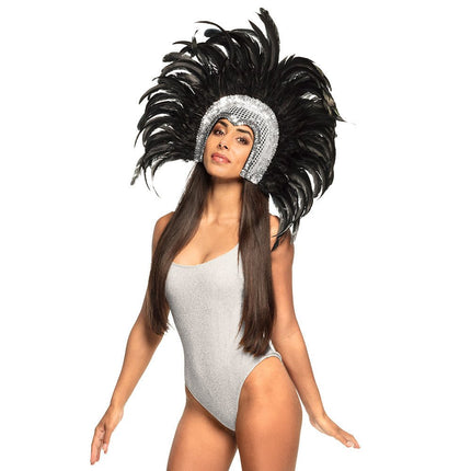 Hoofdband Tooi Zilveren Glitters van Boland koop je bij Partywinkel