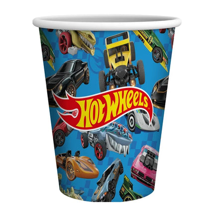 Gobelets Hot Wheels bleus 250 ml, lot de 8