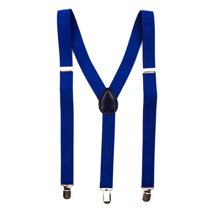 Bretelles bleu foncé unies