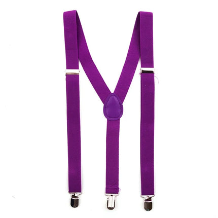 Bretelles violettes unies