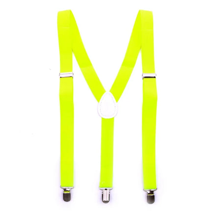 Bretelles jaune fluo unies