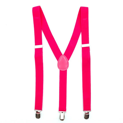Bretelles roses unies fluo
