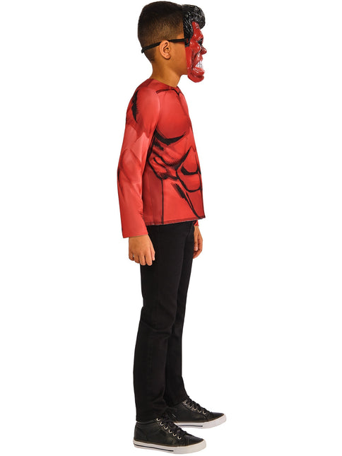 Chemise et masques réversibles Hulk pour enfants