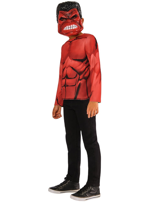 Chemise et masques réversibles Hulk pour enfants