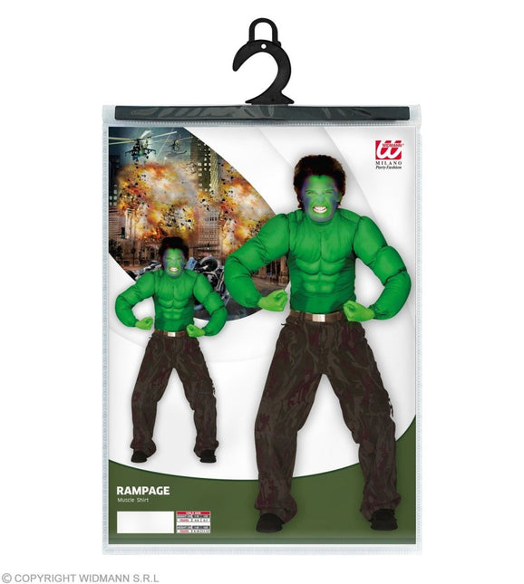 Hulk Shirt Kind Gespierd - Partywinkel - 8003558125852