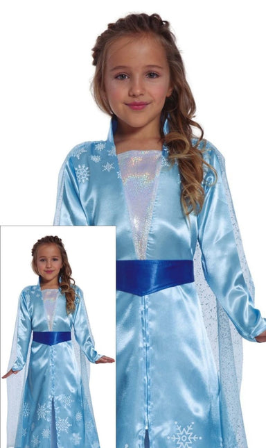 Ijsprinsessenjurk Elsa Kind Blauw van Fiestas Guirca koop je bij Partywinkel
