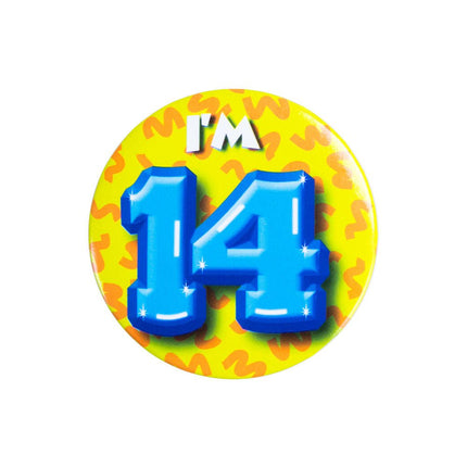 I'm 14 Button 14 Jaar 5,5cm van Paper Dreams koop je bij Partywinkel