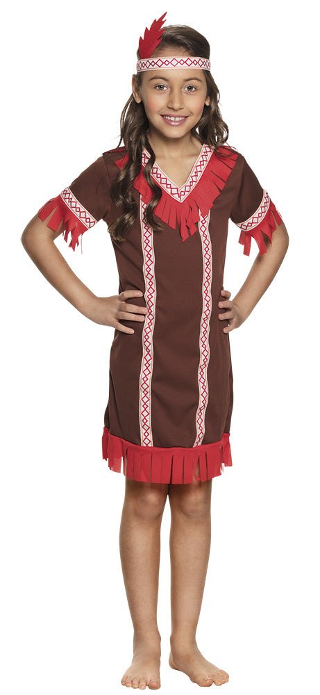 Robe indienne enfant rouge – Partywinkel