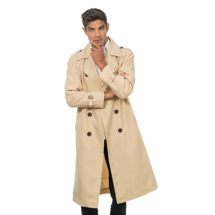 Trench-coat beige « Detective » pour homme