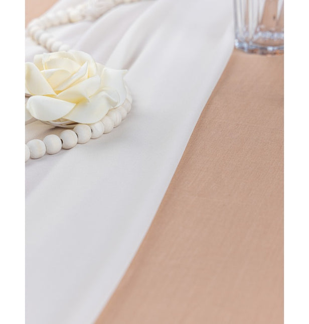Chemin de table ivoire 5m