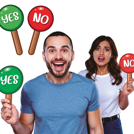 Ja of Nee Borden 13x25 cm van Fiestas Guirca koop je bij Partywinkel