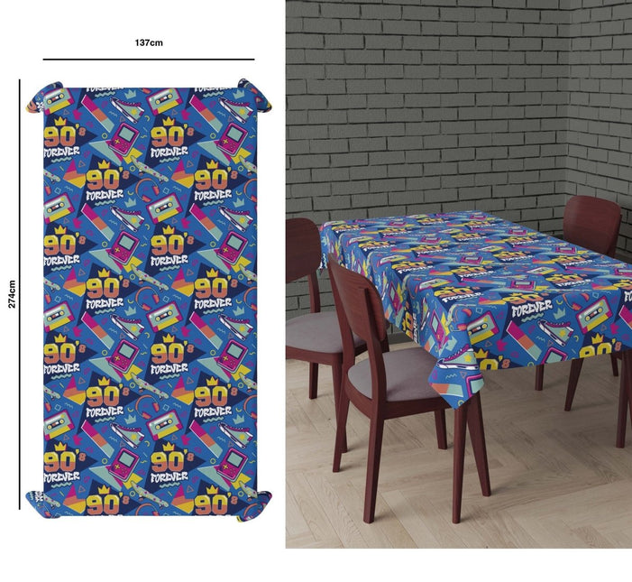 Jaren 90 Tafelkleed van Fiestas Guirca koop je bij Partywinkel