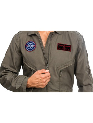 Combinaison de pilote de chasse pour homme, vert olive