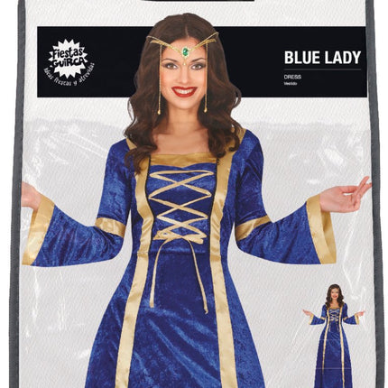 Jonkvrouw Kostuum Blauw Dames van Fiestas Guirca koop je bij Partywinkel