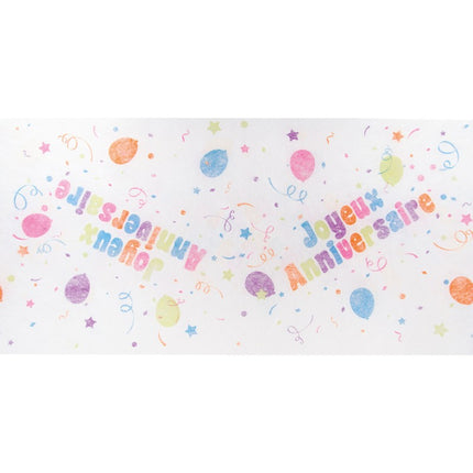 Chemin de table Joyeux Anniversaire Coloured 5m