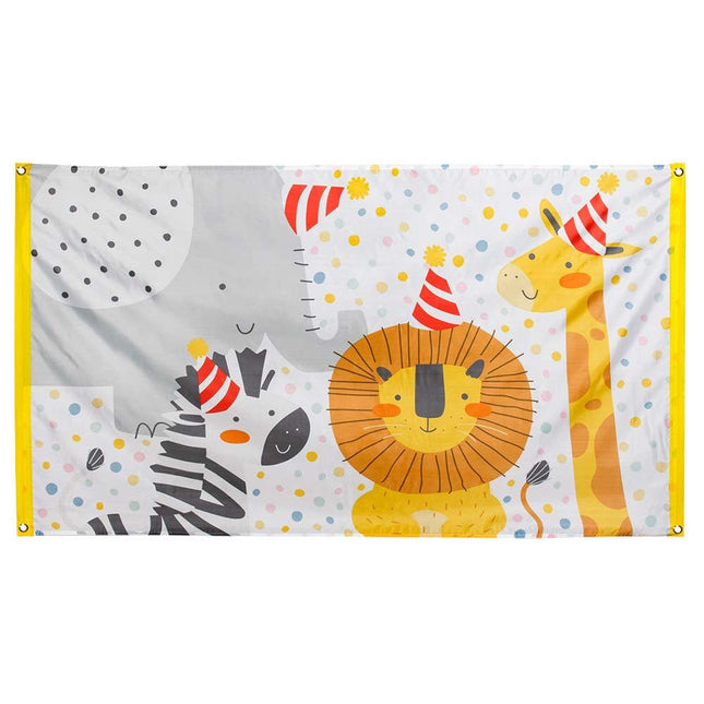 Jungle Gevelvlag Safari 1,5m van Boland koop je bij Partywinkel