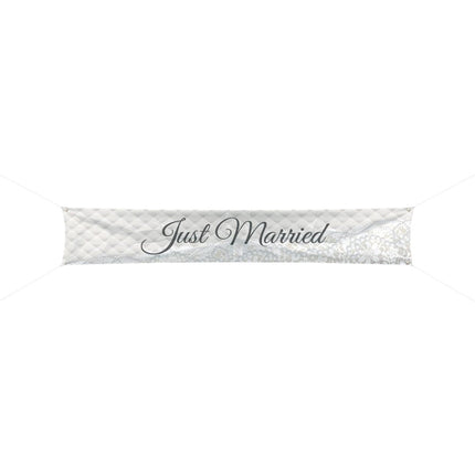 Just Married Banner 3m van Folat koop je bij Partywinkel