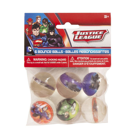 Justice League Stuiterballen 3cm 6st van Unique koop je bij Partywinkel