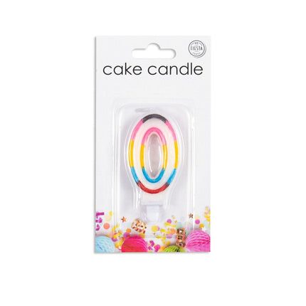 Kaars 0 Jaar Gekleurd 7cm van WeFiesta koop je bij Partywinkel