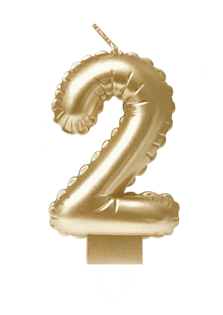 Kaars Folie Ballon Goud 2 10cm van Paper Dreams koop je bij Partywinkel