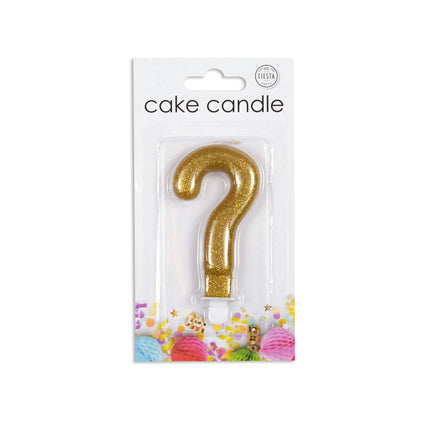 Kaars ? Jaar Goud Glitter 7cm van WeFiesta koop je bij Partywinkel