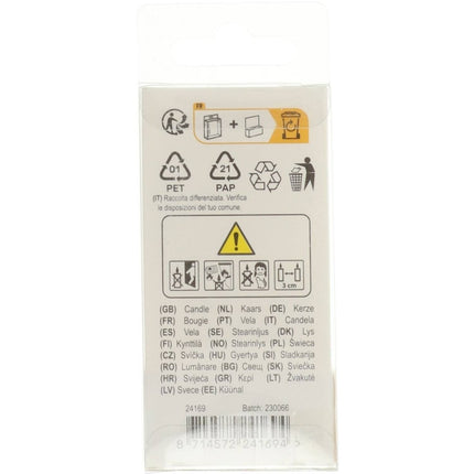 Kaars Simply Chique Silver Cijfer 9 van Folat koop je bij Partywinkel