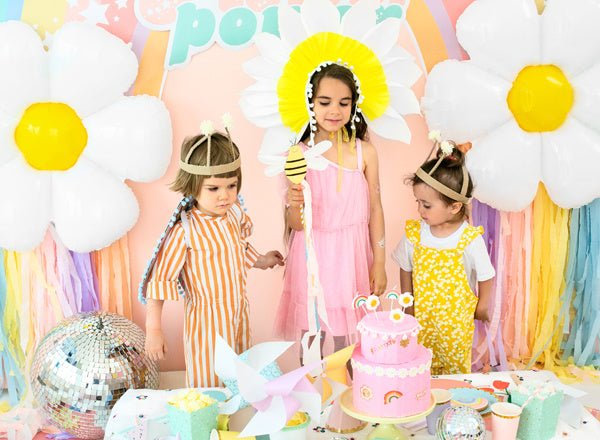 Kaarsen Regenboog En Bloem 3,5cm 5st van Partydeco koop je bij Partywinkel