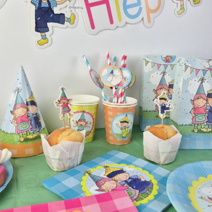 Kaarsje Fien & Teun 15cm van Haza Witbaard koop je bij Partywinkel