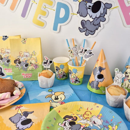 Kaarsje Woezel & Pip 15cm van Haza Witbaard koop je bij Partywinkel