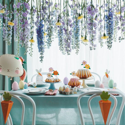 Kaarsjes Paaseieren 7cm 6st van Partydeco koop je bij Partywinkel