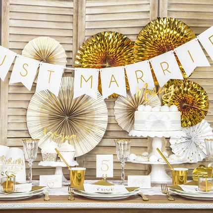 Kaarthouder Goud 4cm van Partydeco koop je bij Partywinkel