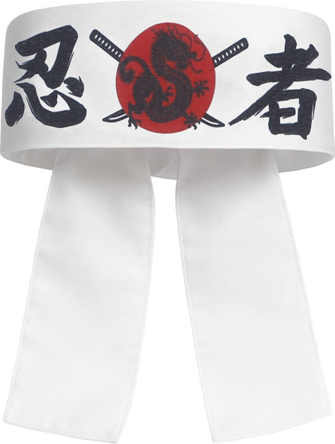 Karate Hoofdband Wit Rood van Fiestas Guirca koop je bij Partywinkel