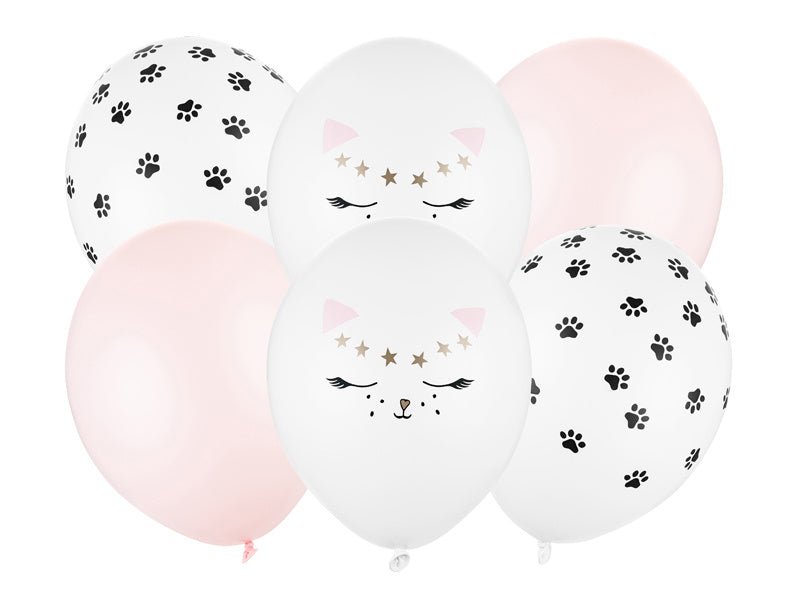 Katten Ballonnen 30cm 6st van Partydeco koop je bij Partywinkel