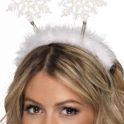 Kerst Haarband Sneeuwvlokken van Smiffys koop je bij Partywinkel