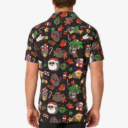 Kerst Hawaiian Blouse Merry Jinglejoy Heren van OppoSuits koop je bij Partywinkel