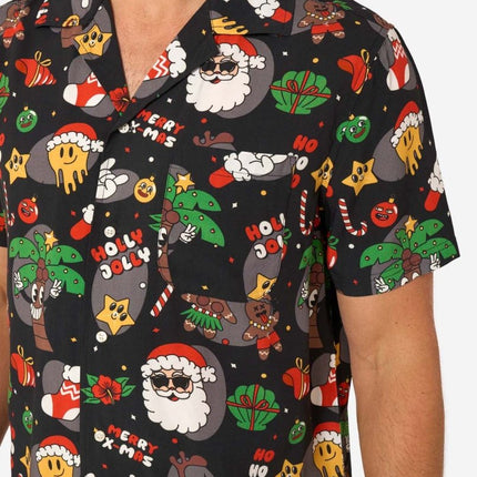Kerst Hawaiian Blouse Merry Jinglejoy Heren van OppoSuits koop je bij Partywinkel