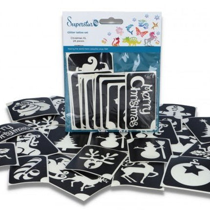 Kerst Tattoo Stencil 24st van Superstar koop je bij Partywinkel