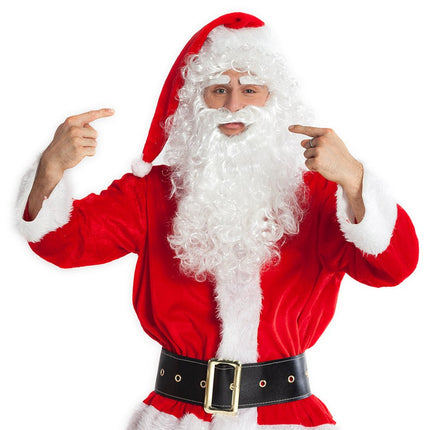 Kerstman Baard en Pruik Lang - Partywinkel - 8712026134172