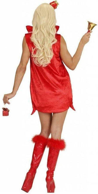 Kerstvrouw Jurkje Kerstzak met Kado Haarband van Widmann koop je bij Partywinkel